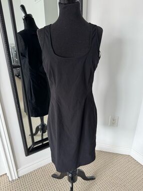 Andrew Marc Black Sleeveless Scoop Neck Mini Dress 8